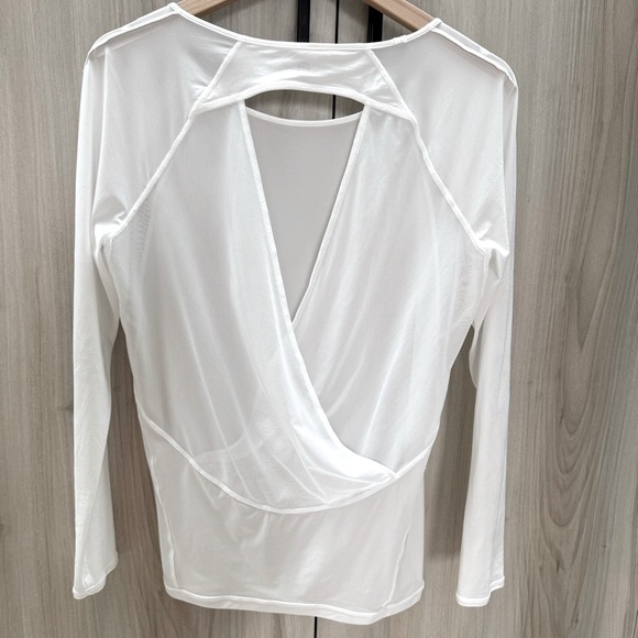Lululemon If You're Lucky LongSleeve white sheer Top - Picture 5 of 11